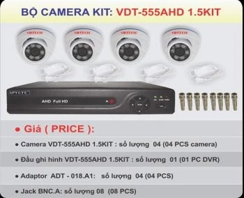 Lắp đặt camera tân phú Vdt555ahd 1.5Kit